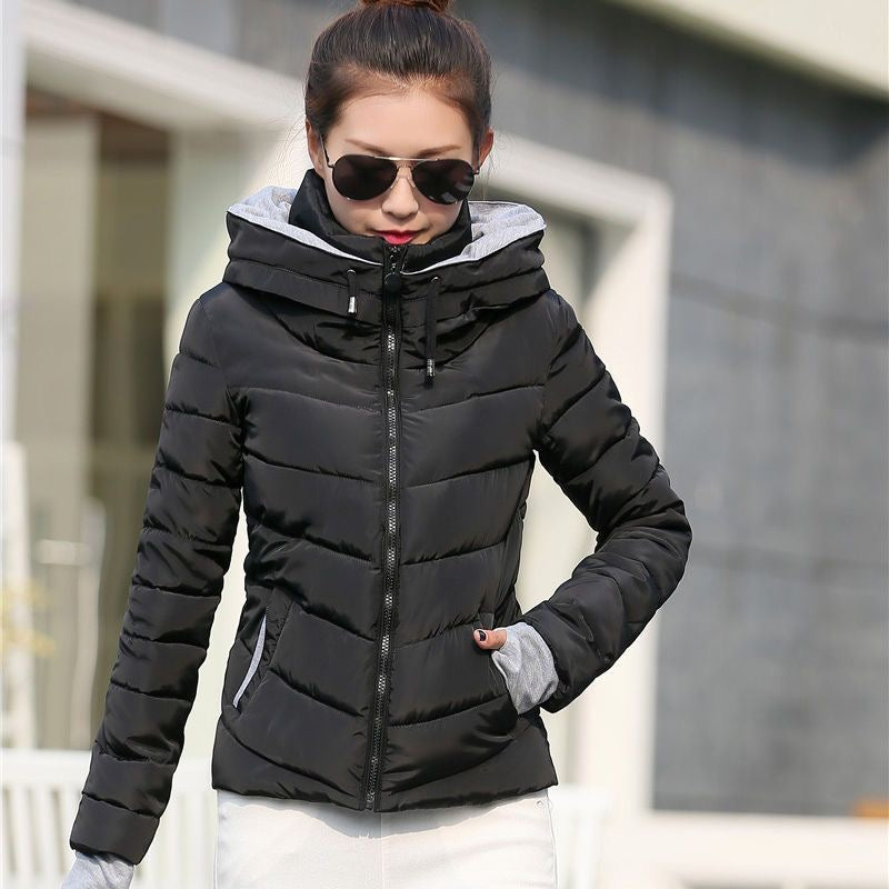 Women's Winter Short Puffer Jacket – Korean-Style Slim-Fit, Thickened Cotton-Padded "Bread Coat" for Men hhStudents 👉 (30% advance payment) vibrant vogue (last picture for size chart )