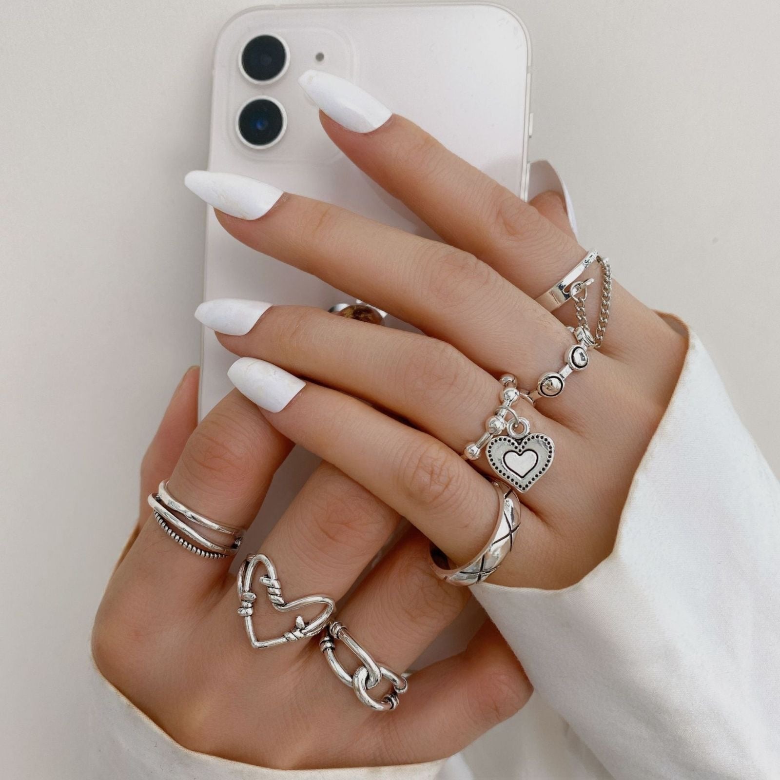 Accessories new fashion women's set 7-piece rings Jewelry