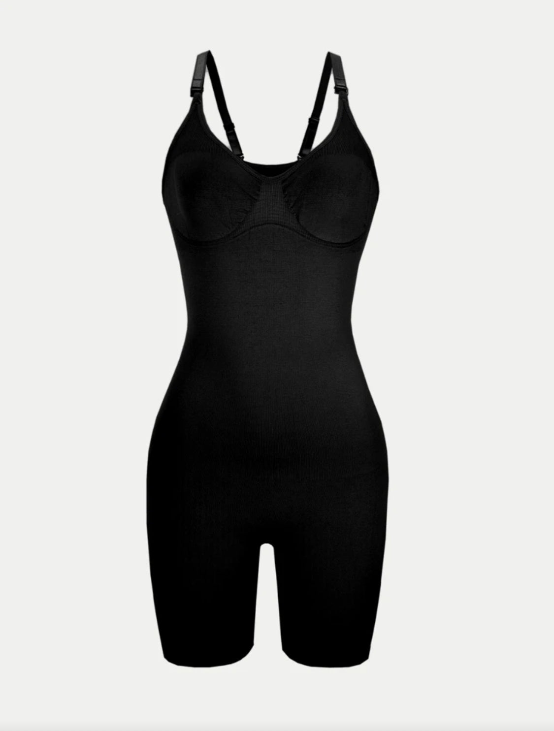 Women Solid Color Camisole Seamless Waisted And Shaping Romper