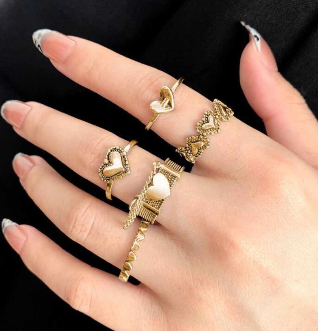 Accessories new fashion women's set 7-piece rings Jewelry