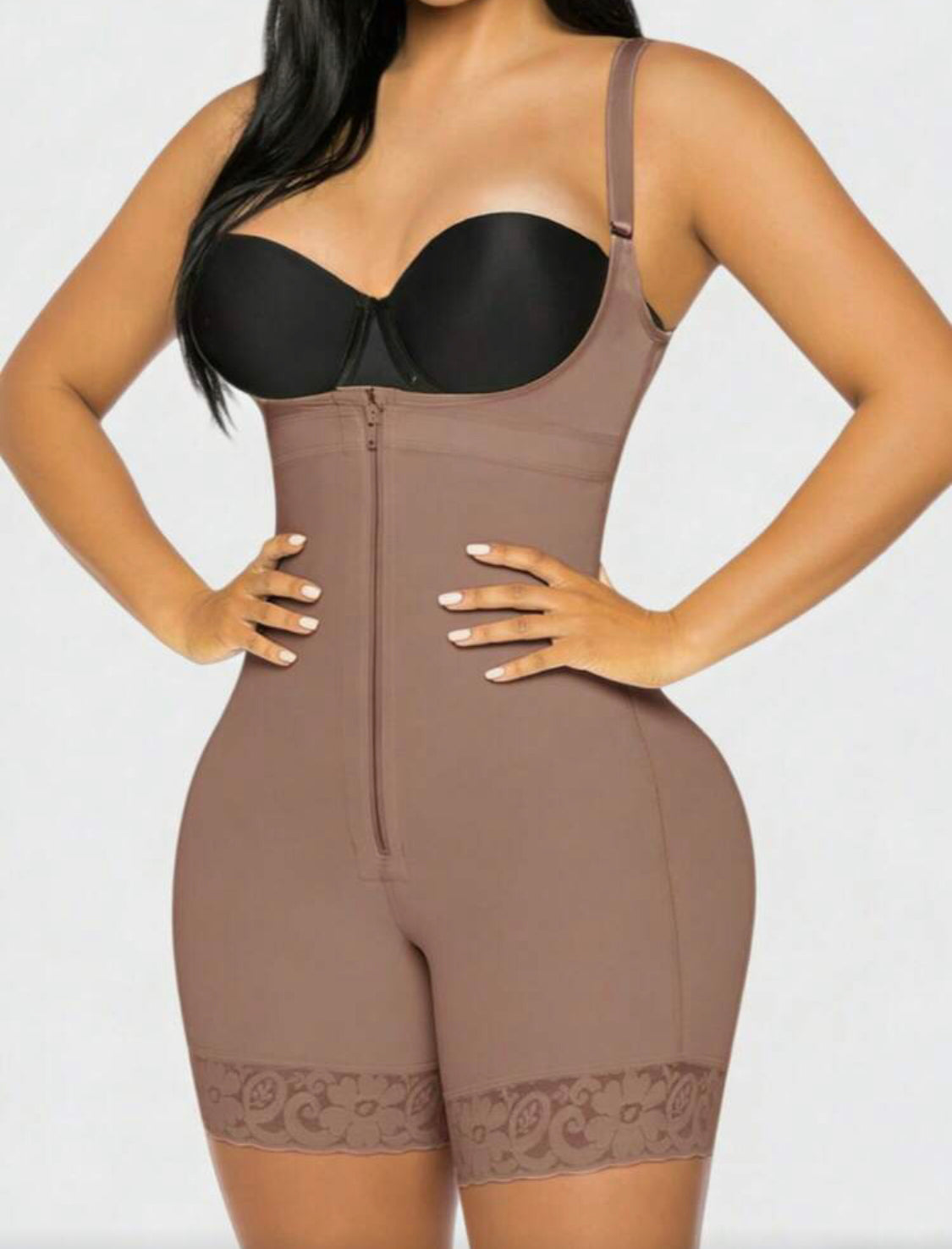 1pc Women's High Compression Shapewear, Butt Lift, Tummy Control, Leg Slimming Bodysuit, Daily Wear