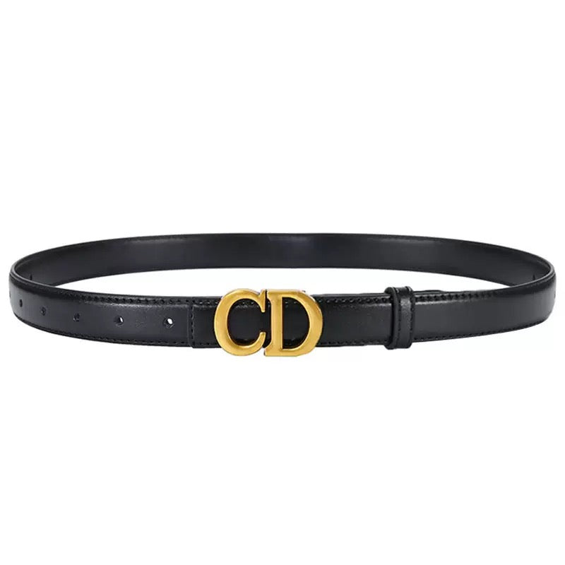 Women's Genuine Leather Belt, Niche Black Ins Style, Versatile, Simple Design, High-End Accessory, Jeans Belt 👉(30% advance) 10-15 days delivery, vibrant vogue👉size chart in inches