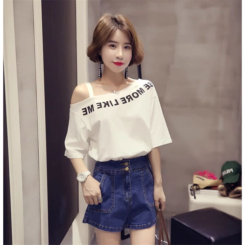 American-style cartoon Mickey Mouse print loose-fitting unisex short-sleeved T-shirt, comfortable, stylish, versatile shirt