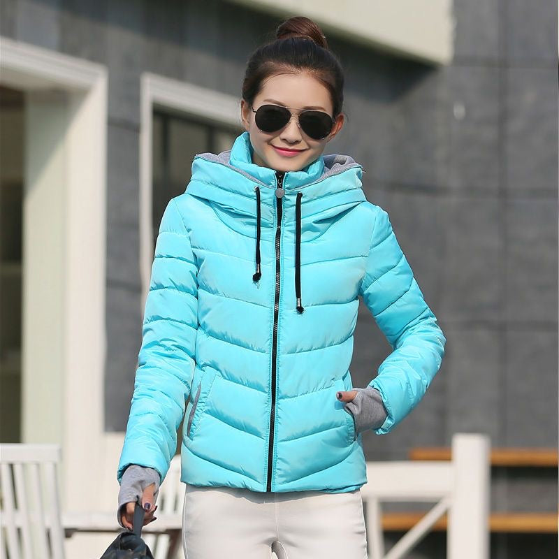 Women's Winter Short Puffer Jacket – Korean-Style Slim-Fit, Thickened Cotton-Padded "Bread Coat" for Men hhStudents 👉 (30% advance payment) vibrant vogue (last picture for size chart )