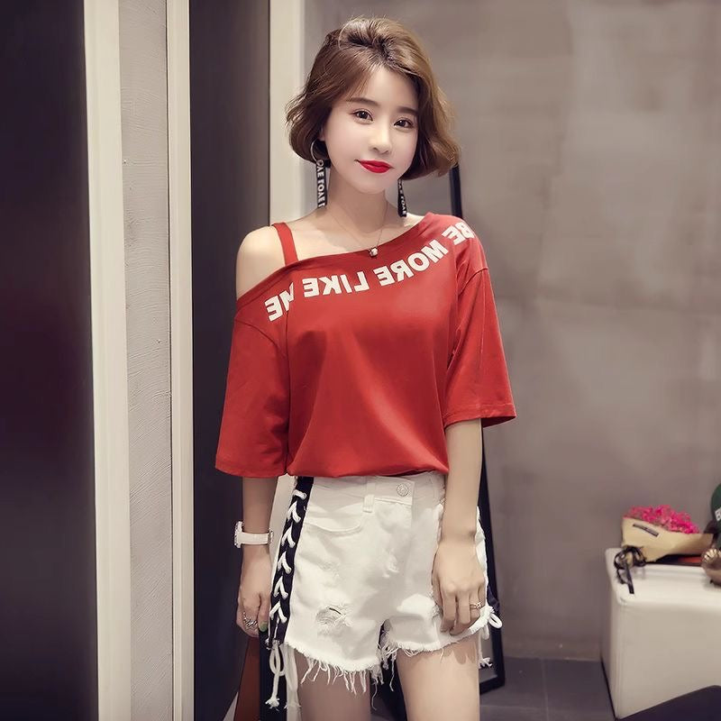 American-style cartoon Mickey Mouse print loose-fitting unisex short-sleeved T-shirt, comfortable, stylish, versatile shirt
