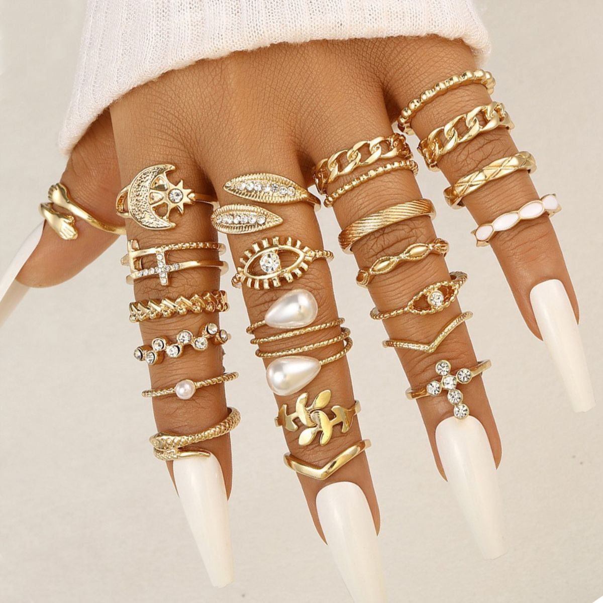 New Fashion ring accessories women 23-piece set jewelry