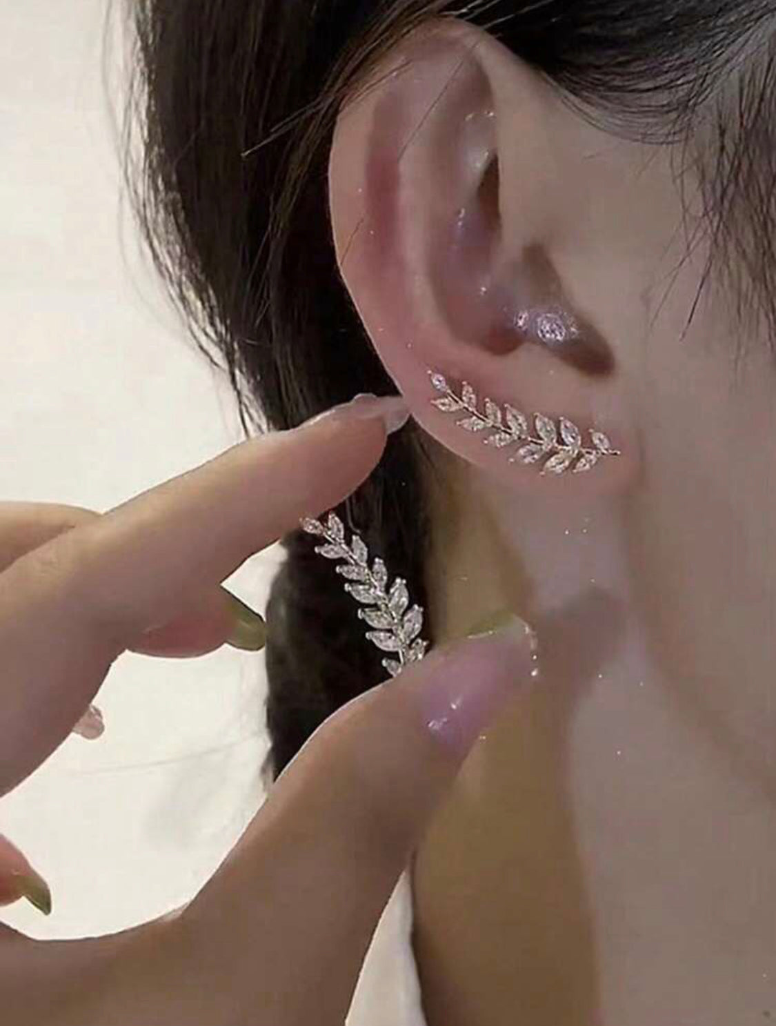 1pair Fashionable Ear Cuff With Wheat Ear Tassel Design, Lightweight, Versatile And Exquisite Earrings For Women's Daily Wear π (30% advance payment) vibrant vogue