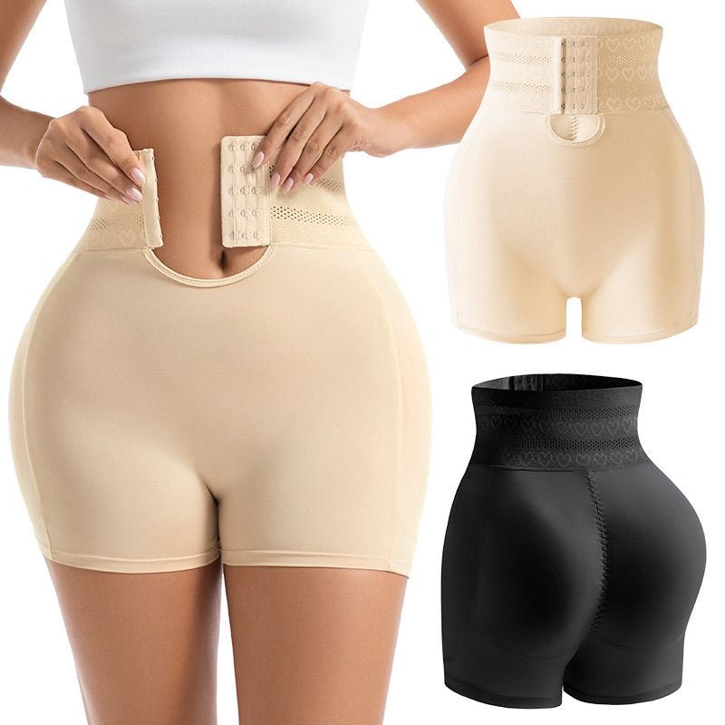 High-waisted, tummy-flattening, natural body shaping, waist-cinching, hip-lifting, fuller hips, fake buttocks, button-down peach-shaped buttocks women's shaping pants