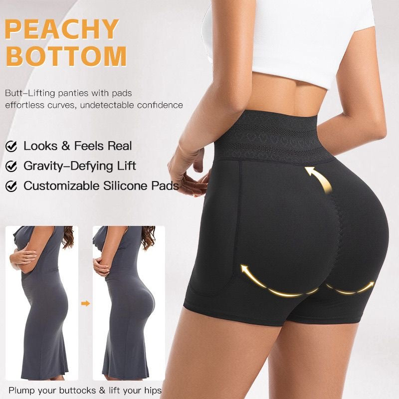 High-waisted, tummy-flattening, natural body shaping, waist-cinching, hip-lifting, fuller hips, fake buttocks, button-down peach-shaped buttocks women's shaping pants