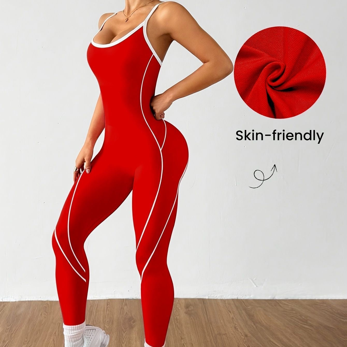 European and American best- selling seamless striped design yoga romper with crossover backless design and butt-lifting effect for women's fitness.gymwear