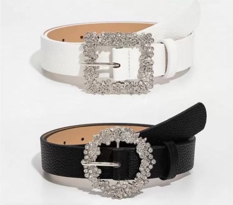 Party Women Rhinestone Decor Fashionable Belt For Daily Life Halloween Summer, School Fall, Autumn, Halloween