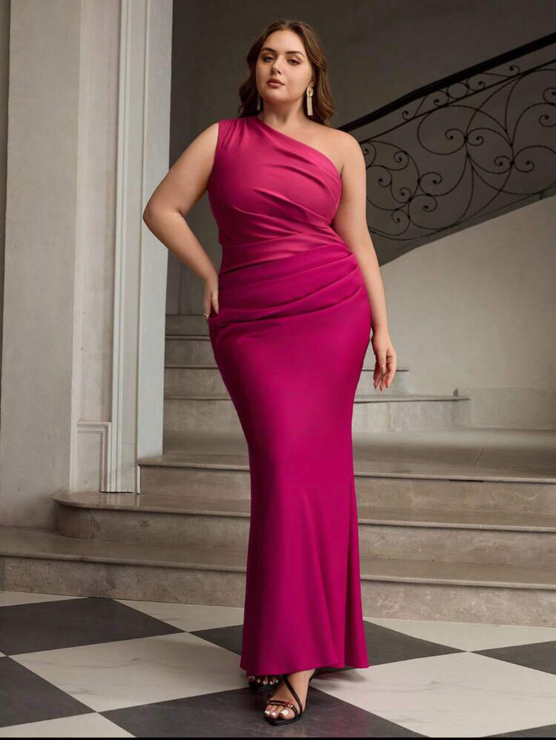 Sleeveless Contrast Color Knit Patchwork Maxi Fish Tail Dress, Party Wear 👉(30% advance) 10-15 days delivery, vibrant vogue (last picture for size chart)